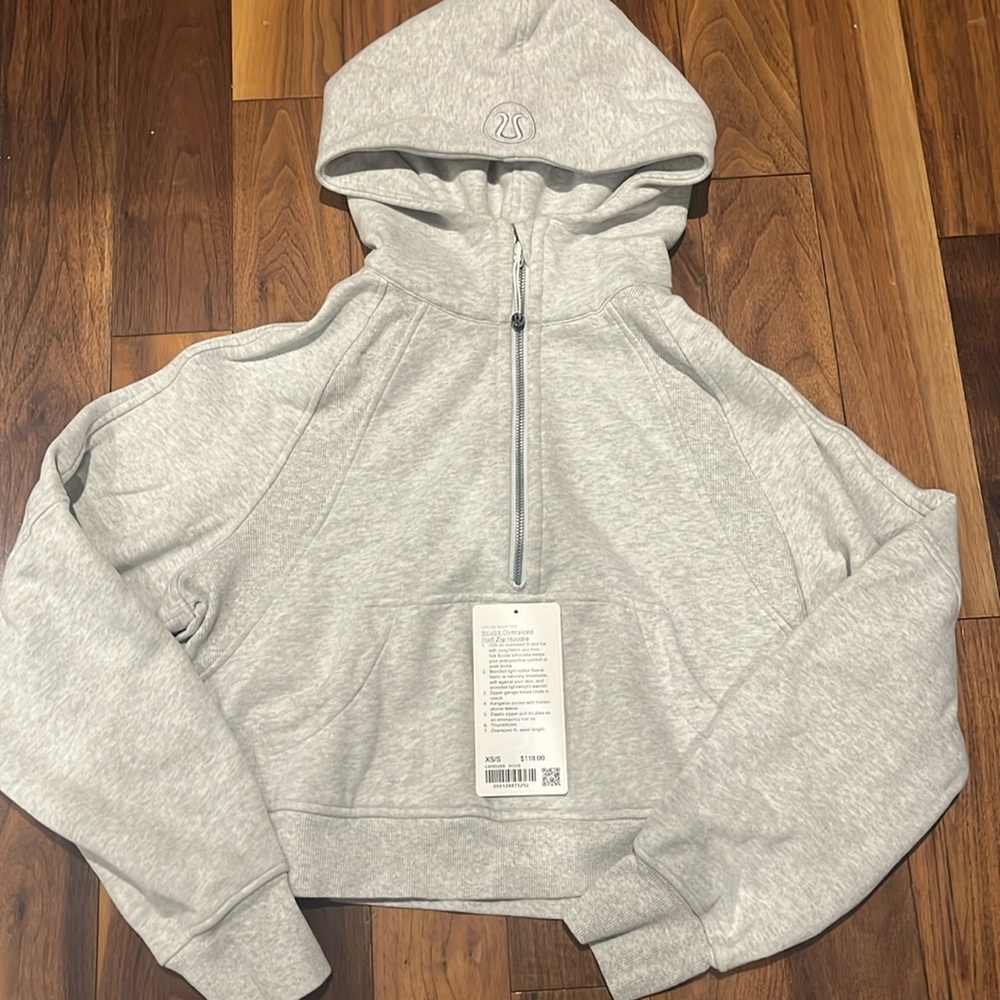 Gray lululemon scuba worn once